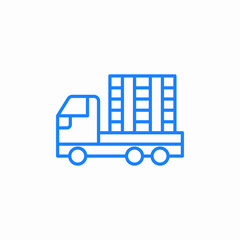 cargo transportation icon sign vector