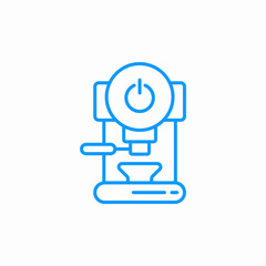 coffee machine switch icon sign vector