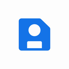 data base profile icon sign vector