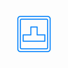 dead end sign icon sign vector