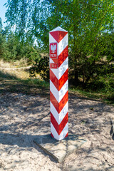 Border post of Republic of Poland.
