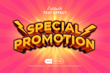 Editable Text Effect Sale Promotion Banner.