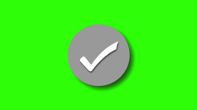 Minimalist Circle Fill Check Mark Animation, Circle Fill Check Mark Animation with Simple Design, Sleek Circle Fill Check Mark Animation