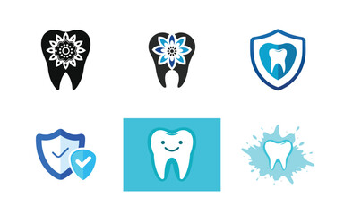 set of tooth icons