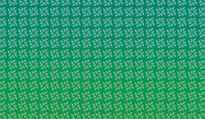 Seamlessly patterned with a vintage floral design, this abstract green fabric texture evokes an old-style wallpaper or textile