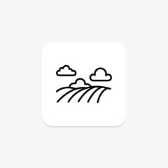 Field With Clouds, vector, pixel perfect, illustrator file