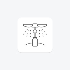 Farm Sprinkler, vector, pixel perfect, illustrator file