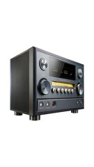 Obraz premium Modern HiFi Receiver with Display and Analog Radio Frequency Controls