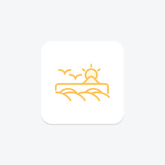 Plowed Land, vector, pixel perfect, illustrator file