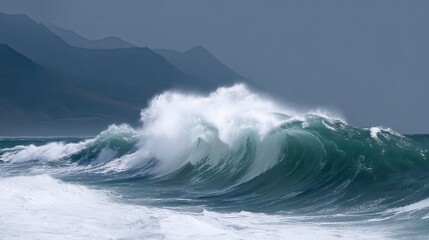 Fototapeta premium massive wave.