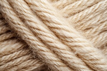 Close Up of Beige Yarn