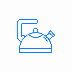 kettle water boling icon sign vector