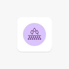 Watered Field, vector, pixel perfect, illustrator file