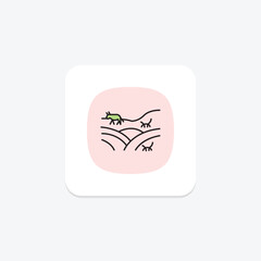 Field With Animals, vector, pixel perfect, illustrator file