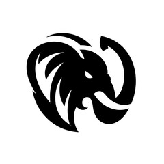 Thai Elephant Head Logo Symbol Icon