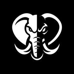 Thai Elephant Head Logo Symbol Icon