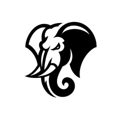 Thai Elephant Head Logo Symbol Icon
