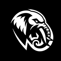 Thai Elephant Head Logo Symbol Icon