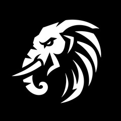 Thai Elephant Head Logo Symbol Icon