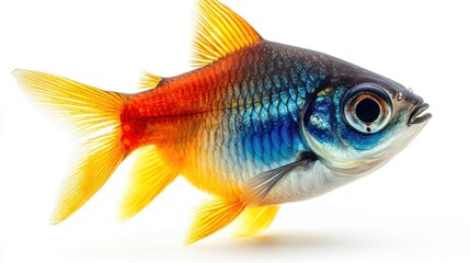Fototapeta premium Vibrant Celestial Pearl Danio: A Captivating Aquatic Jewel
