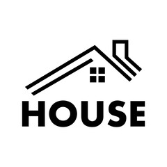 House building logo design template
