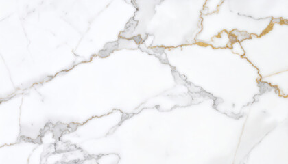 Obraz premium Marble Texture White with Gold Veins