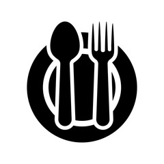 Fototapeta premium Spoon icon design template SVG