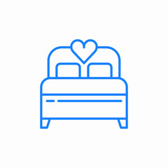 brial bed icon sign vector