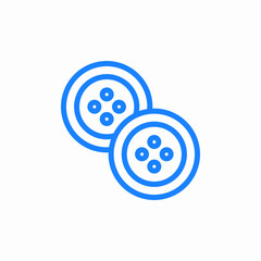 button pair icon sign vector