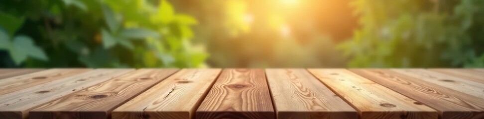 Smooth, empty wooden tabletop Blurred background High-res , brown, element, template