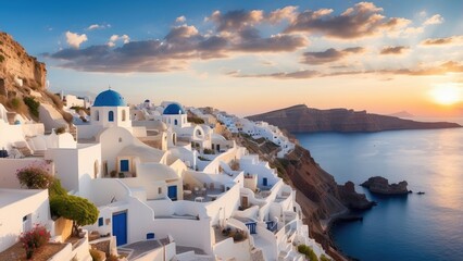 Fototapeta premium A luxurious airplane interior featuring a comfortable beige leather chair next to a polished wooden table.