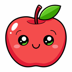red apple cartoon