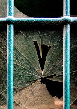 broken glass window