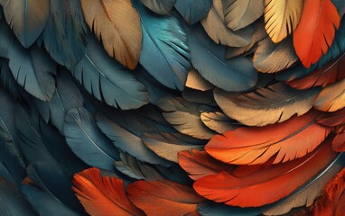 Fototapeta premium A beautiful blue and gold macaw with colorful feathers, a vibrant tropical bird in nature