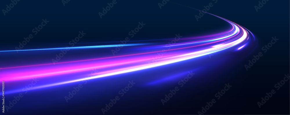 Aufkleber particle motion light effect. abstract fire flare trace lens flares. long exposure of motorways as s