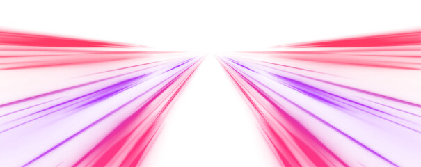 Sport car is made of polygons, lines and connected dots. Racing cars dynamic flash effects city road with long exposure night ligh. Vector PNG glitter light fire flare trace.	