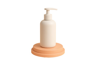 Cream Bottle on Stand isolated on transparent background