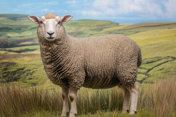 Obraz premium Sheep Standing in a Field