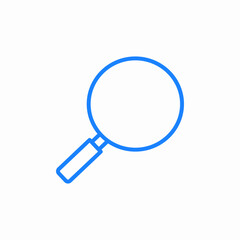 magnifier zoom icon sign vector