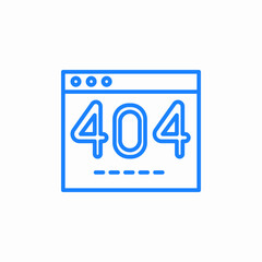 page not found icon sign vector
