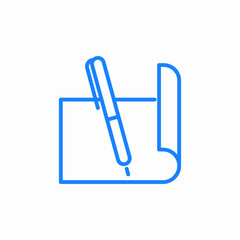 paper pen sign icon sign vector