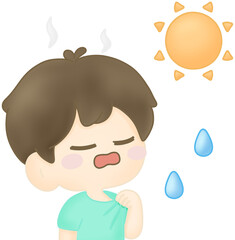 더위타는사람 (person feeling hot)