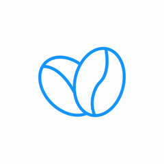 coffee beans icon icon sign vector