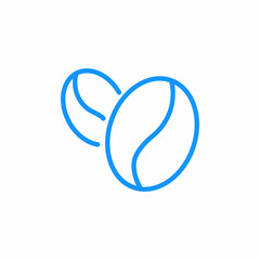 coffee beans roast icon sign vector