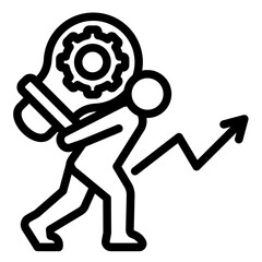 Innovation Struggle  Icon Element For Design	