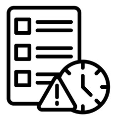 Project Delays  Icon Element For Design	