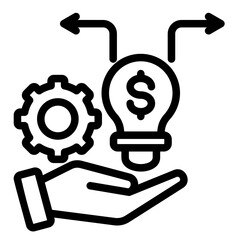 Business Pivot  Icon Element For Design	