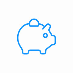 piggy bank savings icon sign vector