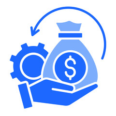 Cost Control  Icon Element For Design	