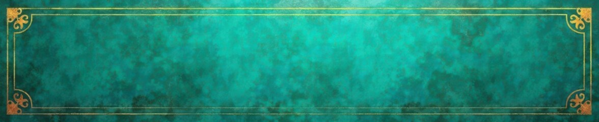 Gold geometric art deco turquoise pattern on textured backdrop, texture background, turquoise texture